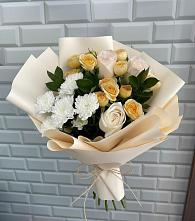 Букет цветов из:  Розы и Хризантемы в Лапино