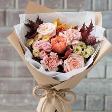 Букет цветов из:  Гвоздики, Хризантемы и Розы в Лапино