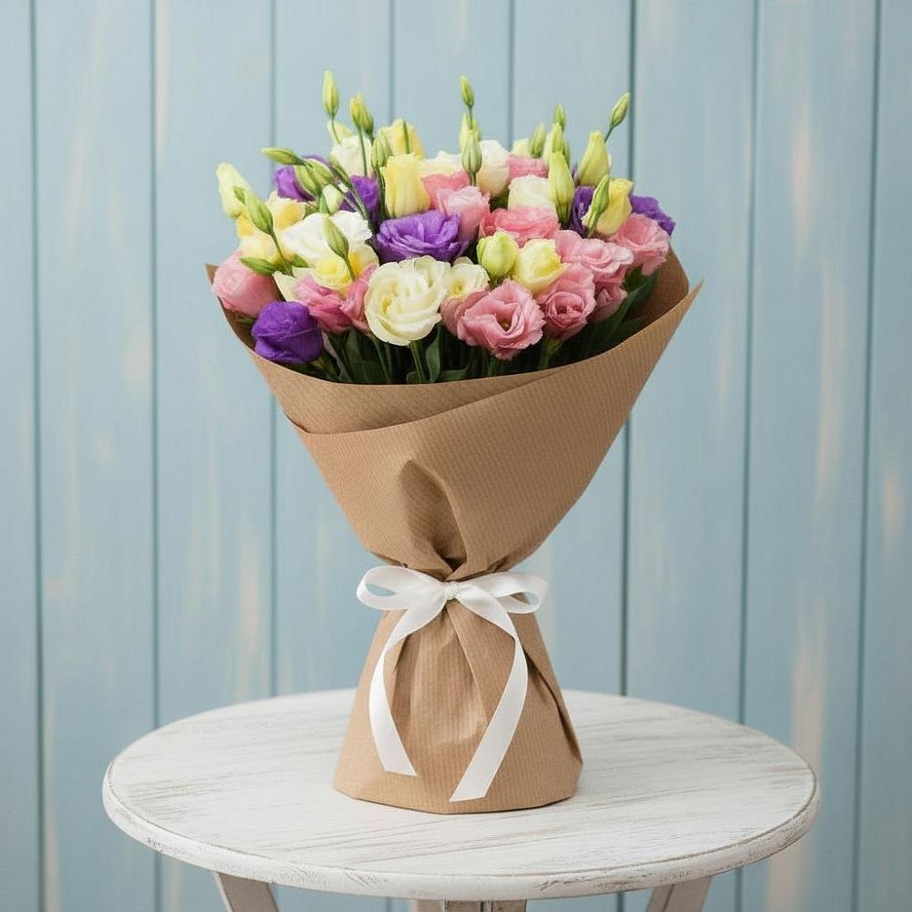 Букет цветов из: Лизиантусы в Лапино