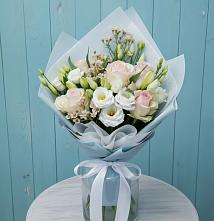 Букет цветов из:  Розы и Лизиантусы #REPLACE_PRED# Лапино