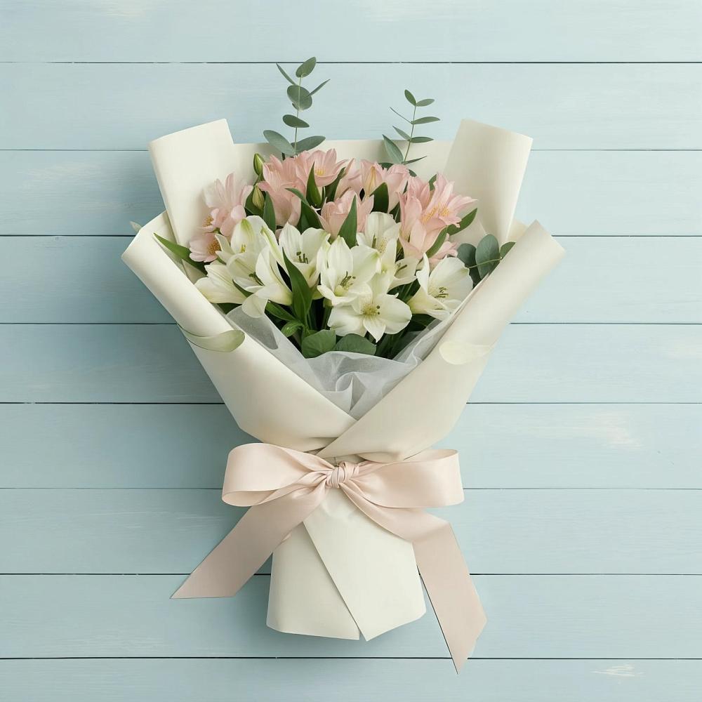 Букет цветов из: Альстромерии в Лапино