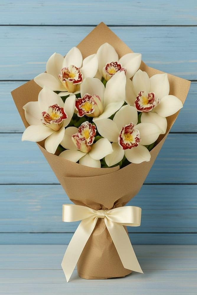 Букет цветов из: Орхидеи и Розы в Лапино