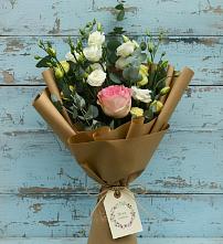 Букет цветов из:  Розы и Лизиантусы #REPLACE_PRED# Лапино